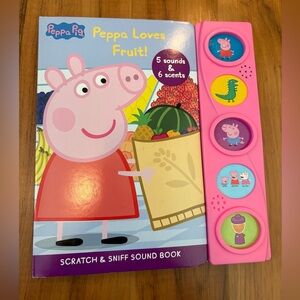 Peppa Loves Fruit!  Scratch and Sniff Sound Book